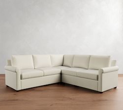 Cameron Modern Roll Arm 3-Piece L-Shaped Sectional (100")