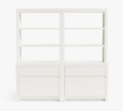 Dillon Bookcase with Storage Wall Suite (72")