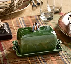 Fantastical Forest Stoneware Butter Dish
