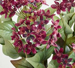 Faux Burgundy Flower Bundle