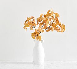Faux Golden Ginko Branch