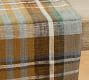 Montecito Plaid Cotton/Linen Table Runner