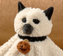 Cleo The Cat Ghost Shaped Pillow