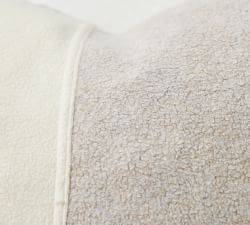 Cozy Fleece Colorblock Pillow Cover