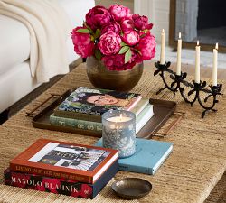 Etched Glass Candle - Framboise &amp; Tangerine