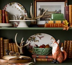 Fantastical Forest Stoneware Round Serving Platter