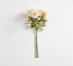 Faux Cream Ranunculus Bundle