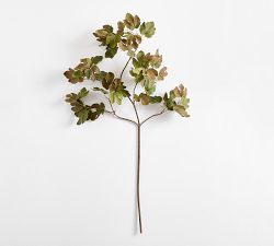 Faux Turning Fig Leaf Branch