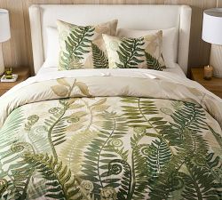 Fern Embroidered Duvet Cover