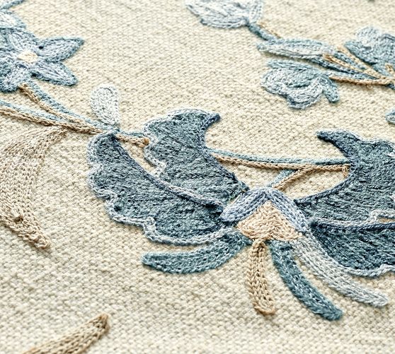 Liana Crewel Embroidered Table Throw - Thumbnail 3
