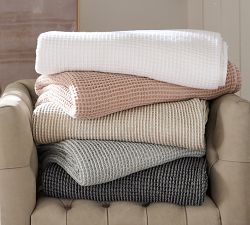 Pottery Barn Waffle Weave Blanket - Thumbnail 5