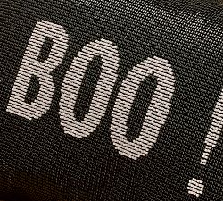 Boo Beaded Filled Lumbar Pillow