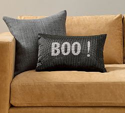 Boo Beaded Filled Lumbar Pillow