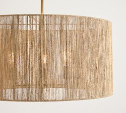 Camden Woven Drum Pendant (24"-30")