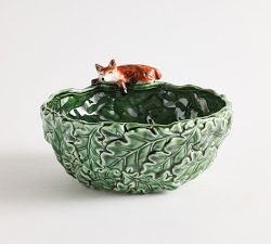 Fantastical Forest Woodland Stoneware Serving Bowl