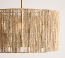 Camden Woven Drum Pendant (24"-30")