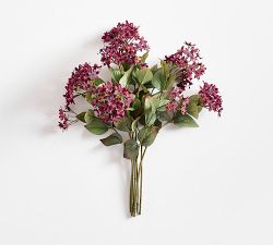 Faux Burgundy Flower Bundle