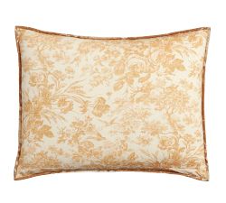 Juliette Toile Handcrafted Reversible Pick-Stitch Quilted Sham