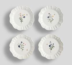 Monique Lhuillier Juliana Floral Stoneware Salad Plates - Set of 4