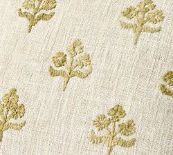 Bouquet Embroidered Outdoor Pillow