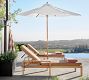 Malibu Teak Outdoor Single Chaise Lounge