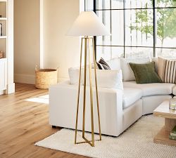 Emmett Metal Tripod Floor Lamp (58")