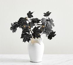 Faux Lit Black Maple Leaf Bundle