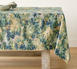 Lush Botanical Cotton/Linen Tablecloth