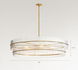 Mallory Crystal Round Chandelier (30&quot;-48&quot;)