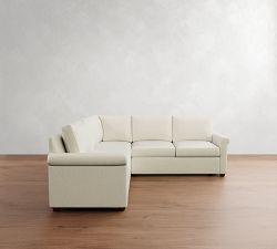 Cameron Modern Roll Arm 3-Piece L-Shaped Sectional (100")