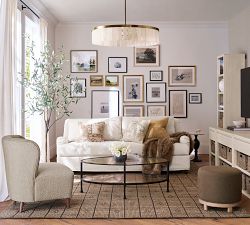 Glass And White Flowers Framed Print