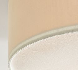 Linen Drum Flush Mount (12"-18")