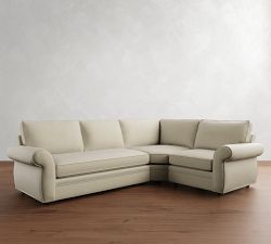 Pearce Roll Arm 3-Piece Wedge Sectional (122&quot;&ndash;130&quot;)