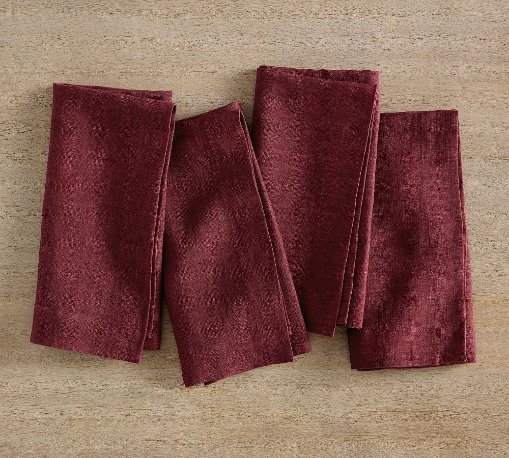 Mason Oversized Linen Napkins - Set of 4