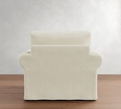 PB Comfort Modern Roll Arm Slipcovered Chair