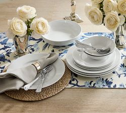 Porcelain Rim Salad Plates - Set of 4