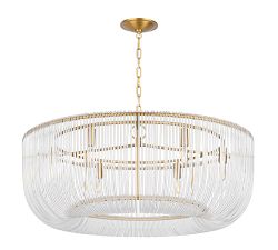 Ranae Glass Round Chandelier (28&quot;-42&quot;)