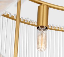 Ranae Glass Round Chandelier (28&quot;-42&quot;)