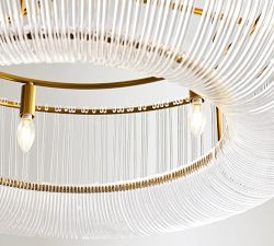 Ranae Glass Round Chandelier (28&quot;-42&quot;)