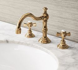 Langford Cross Handle Widespread Bathroom Sink Faucet