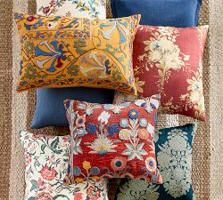 Lucille Suzani Embroidered Lumbar Pillow