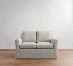 Cameron Modern Roll Arm Slipcovered Sofa  (63"&ndash;98")