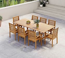 Corina Eucalyptus Extendable Outdoor Dining Table (70.5&quot;-92.5&quot;)