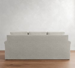 Cameron Modern Roll Arm Slipcovered Sofa  (63"&ndash;98")