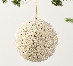 Pearl Beaded Ball Ornament