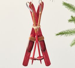 Red Skis Ornament