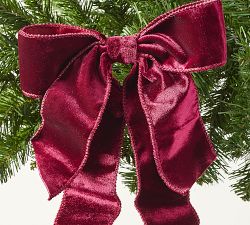 Velvet Double Bow Clip