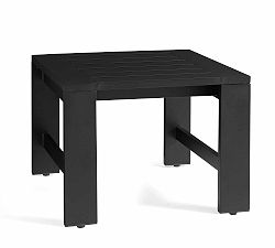 Open Box: Malibu Metal Square Outdoor Side Table (24") - Black