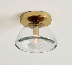 Beck Cast Glass Round Dual Wall Sconce and Flush Mount (7")