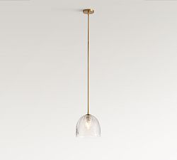 Evangeline Glass Leaf Round Pendant (10")